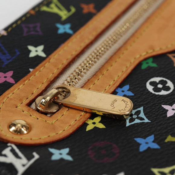 LOUIS VUITTON Monogram Multicolor Pochette GM Pouch Black M60027 LV Auth 127036V