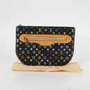 LOUIS VUITTON Monogram Multicolor Pochette GM Pouch Black M60027 LV Auth 127036V-12