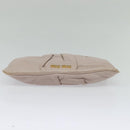 Miu Miu Clutch Bag Leather Pink Auth 127041-6