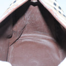 Burberrys Nova Check Hand Bag PVC Beige Gold Auth 127046-17