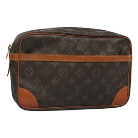LOUIS VUITTON Monogram Compiegne 28 Clutch Bag M51845 LV Auth 127055