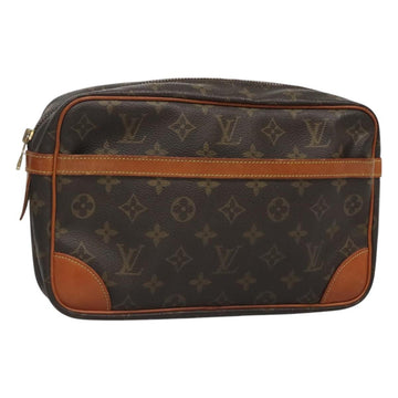 LOUIS VUITTON Monogram Compiegne 28 Clutch Bag M51845 LV Auth 127055