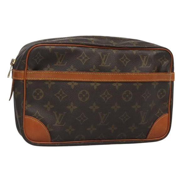 LOUIS VUITTON Monogram Compiegne 28 Clutch Bag M51845 LV Auth 127055