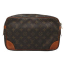 LOUIS VUITTON Monogram Compiegne 28 Clutch Bag M51845 LV Auth 127055-2