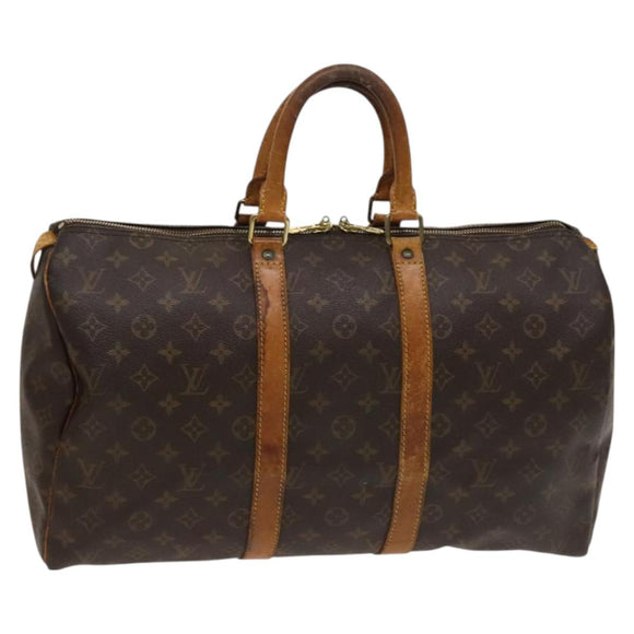 LOUIS VUITTON Monogram Keepall 45 Boston Bag M41428 LV Auth 127056