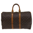 LOUIS VUITTON Monogram Keepall 45 Boston Bag M41428 LV Auth 127056-2