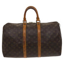 LOUIS VUITTON Monogram Keepall 45 Boston Bag M41428 LV Auth 127056-3