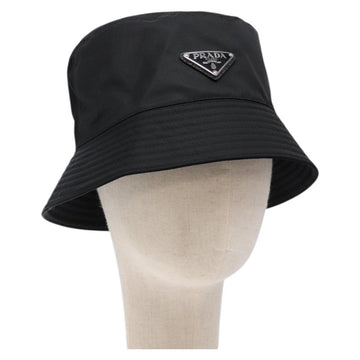 PRADA Bucket Hat Nylon S Black Auth 127060