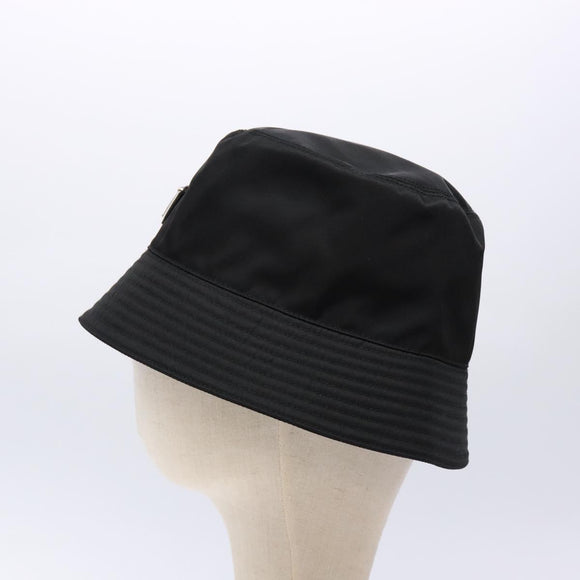 PRADA Bucket Hat Nylon S Black Auth 127060