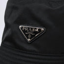 PRADA Bucket Hat Nylon S Black Auth 127060-6