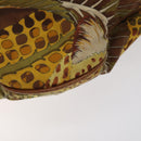 Salvatore Ferragamo Animal Shoulder Bag Canvas Brown Gold Auth 127061-9