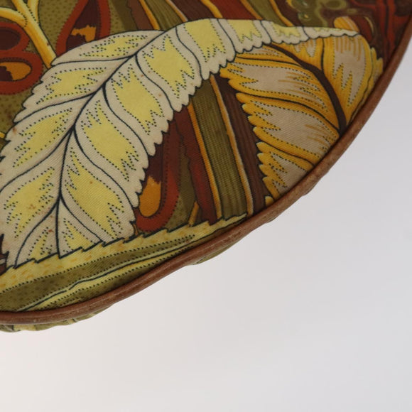 Salvatore Ferragamo Animal Shoulder Bag Canvas Brown Gold Auth 127061