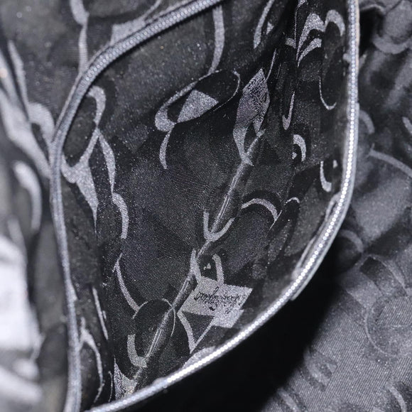 Salvatore Ferragamo Animal Shoulder Bag Canvas Brown Gold Auth 127061