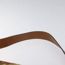 Salvatore Ferragamo Animal Shoulder Bag Canvas Brown Gold Auth 127061-8