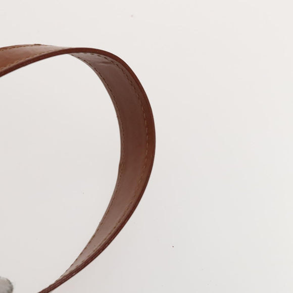 FENDI Pecan Canvas Shoulder Bag PVC Black Brown Auth 127073