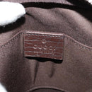 GUCCI GG Supreme Shoulder Bag PVC Beige Silver 122754 Auth 127080-17