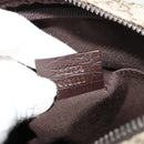 GUCCI GG Supreme Shoulder Bag PVC Beige Silver 122754 Auth 127080-12