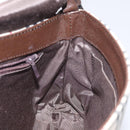 BURBERRY Nova Check Shoulder Bag Canvas Beige Silver Auth 127088-17