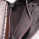 BURBERRY Nova Check Shoulder Bag Canvas Beige Silver Auth 127088-19