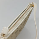 MCM Vicetos Logogram Shoulder Bag Canvas Beige Gold Auth 127092-6