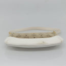 MCM Vicetos Logogram Shoulder Bag Canvas Beige Gold Auth 127092-5