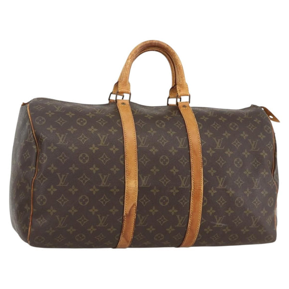 LOUIS VUITTON Monogram Keepall 50 Boston Bag Vintage M41426 LV Auth 127100