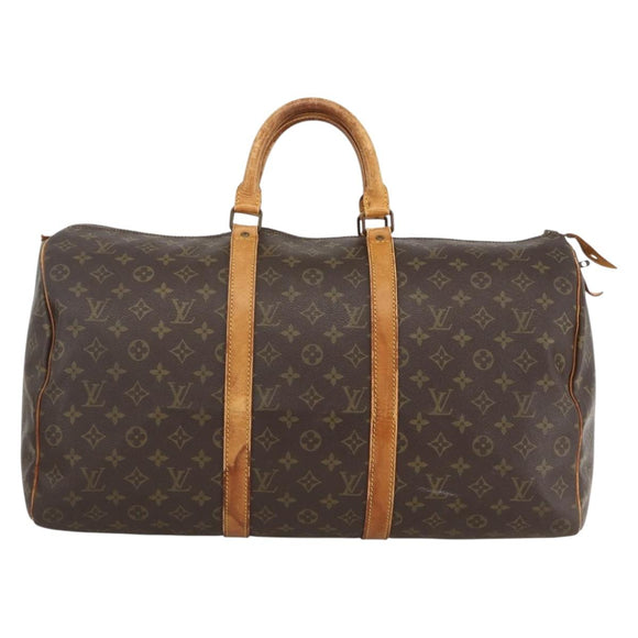 LOUIS VUITTON Monogram Keepall 50 Boston Bag Vintage M41426 LV Auth 127100