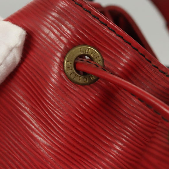 LOUIS VUITTON Epi Petit Noe Shoulder Bag Red M44107 LV Auth 127112
