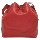 LOUIS VUITTON Epi Petit Noe Shoulder Bag Red M44107 LV Auth 127112-2