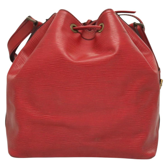 LOUIS VUITTON Epi Petit Noe Shoulder Bag Red M44107 LV Auth 127112
