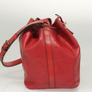 LOUIS VUITTON Epi Petit Noe Shoulder Bag Red M44107 LV Auth 127112-4