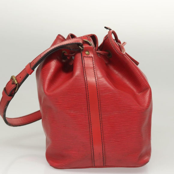 LOUIS VUITTON Epi Petit Noe Shoulder Bag Red M44107 LV Auth 127112
