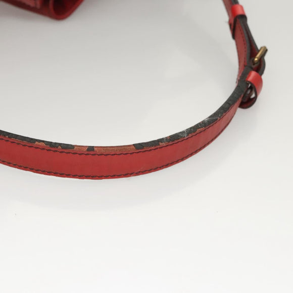 LOUIS VUITTON Epi Petit Noe Shoulder Bag Red M44107 LV Auth 127112