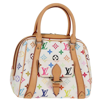 LOUIS VUITTON Monogram Multicolor Priscilla Hand Bag White M40096 Auth 127133V