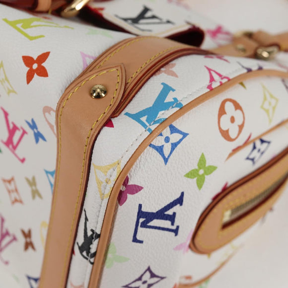 LOUIS VUITTON Monogram Multicolor Priscilla Hand Bag White M40096 Auth 127133SAV
