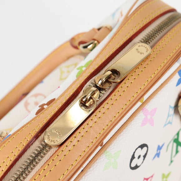 LOUIS VUITTON Monogram Multicolor Priscilla Hand Bag White M40096 Auth 127133SAV