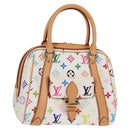 LOUIS VUITTON Monogram Multicolor Priscilla Hand Bag White M40096 Auth 127133SAV-1