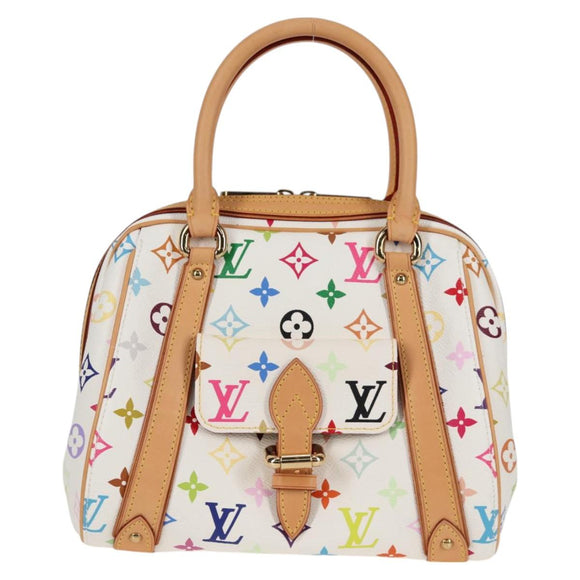 LOUIS VUITTON Monogram Multicolor Priscilla Hand Bag White M40096 Auth 127133SAV