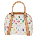 LOUIS VUITTON Monogram Multicolor Priscilla Hand Bag White M40096 Auth 127133SAV-2