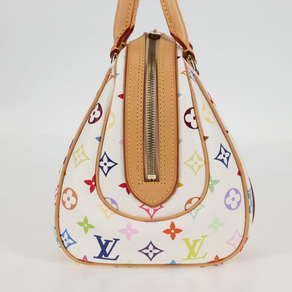 LOUIS VUITTON Monogram Multicolor Priscilla Hand Bag White M40096 Auth 127133SAV