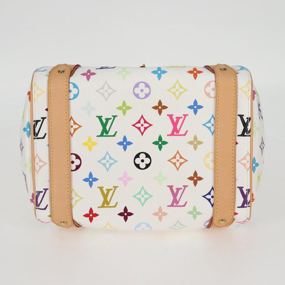 LOUIS VUITTON Monogram Multicolor Priscilla Hand Bag White M40096 Auth 127133SAV