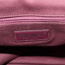 CHANEL Embroidery Graffiti Hand Bag Canvas Leather Khaki CC Auth 127134SM-20