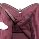 CHANEL Embroidery Graffiti Hand Bag Canvas Leather Khaki CC Auth 127134SM-22