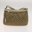 GUCCI GG Canvas Web Sherry Line Bag 3Set Beige Auth 127135-10