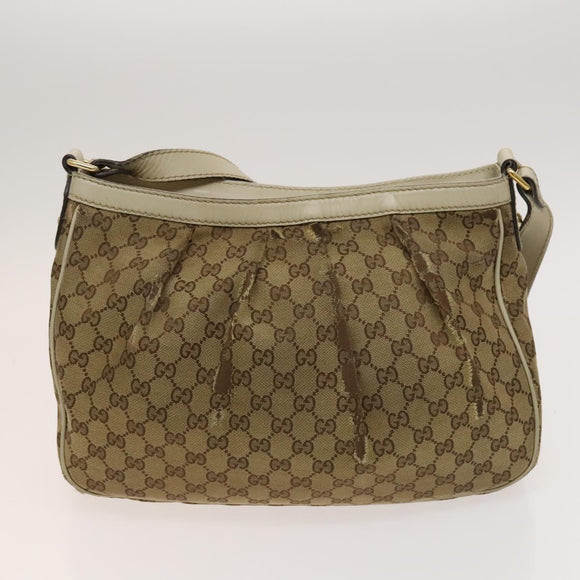 GUCCI GG Canvas Web Sherry Line Bag 3Set Beige Auth 127135