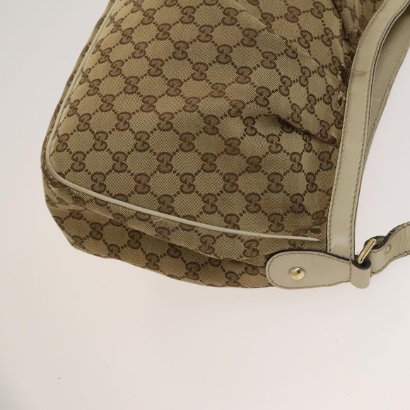 GUCCI GG Canvas Web Sherry Line Bag 3Set Beige Auth 127135