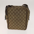 GUCCI GG Canvas Web Sherry Line Bag 3Set Beige Auth 127135-19
