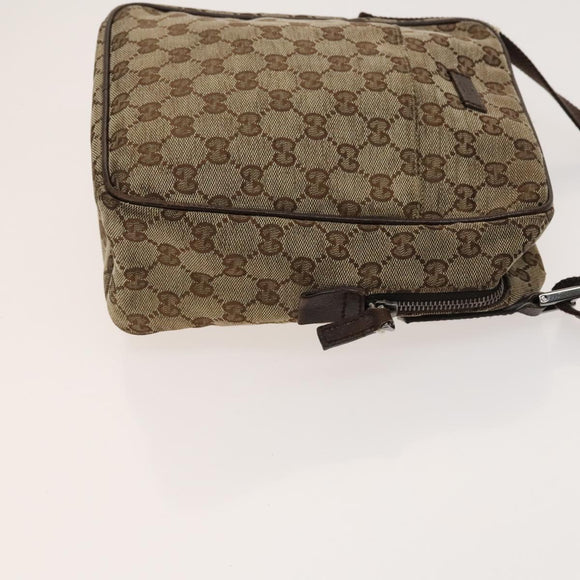 GUCCI GG Canvas Web Sherry Line Bag 3Set Beige Auth 127135