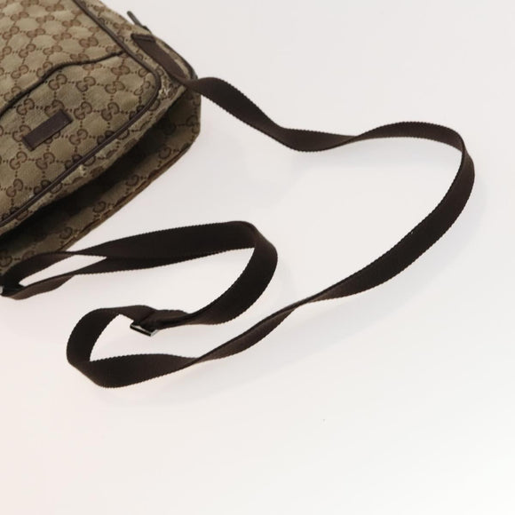 GUCCI GG Canvas Web Sherry Line Bag 3Set Beige Auth 127135