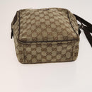 GUCCI GG Canvas Web Sherry Line Bag 3Set Beige Auth 127135-23